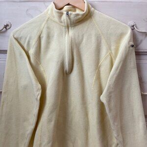 LLBean Fleece QuarterZip Yellow